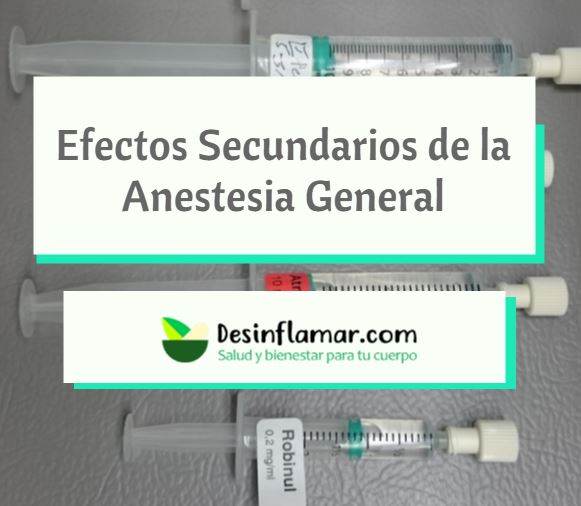 Efectos secundarios de la anestesia